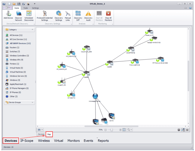 Network map