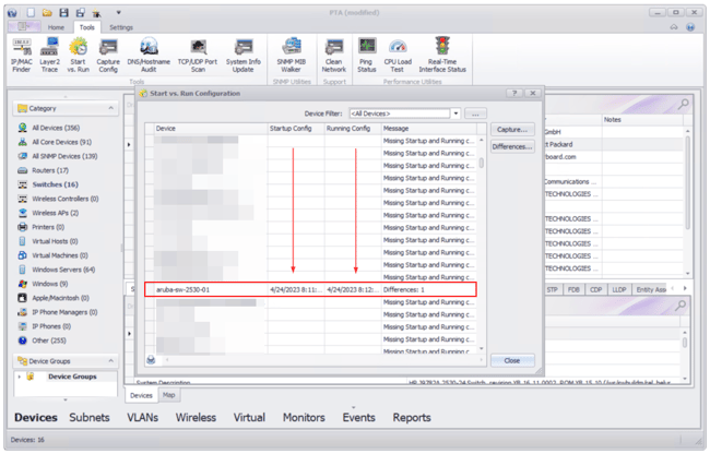 Start vs. Run configuration