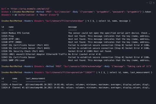 Paessler PRTG offers a brand new Restful API alongside a new UI