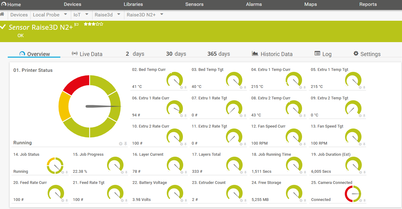 3D Printer Monitoring with PRTG1