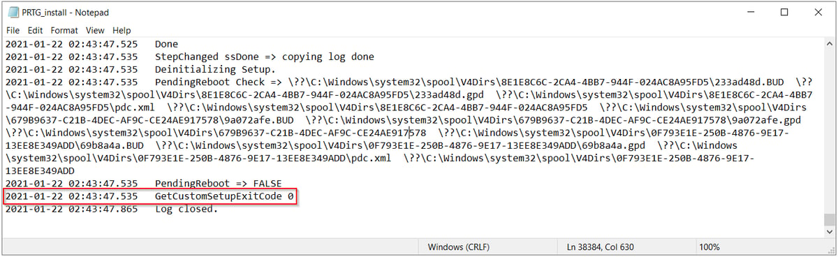 Useful command line parameters for PRTG setup