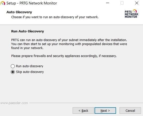 Skip_Auto-Discovery_PRTG_Installation