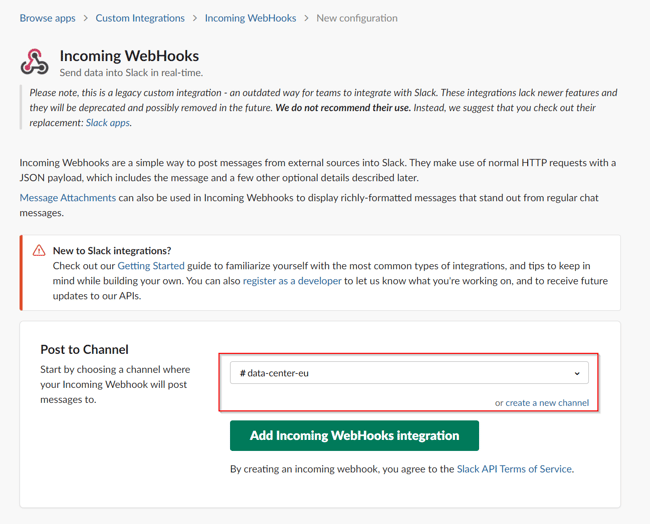 Slack1_Create incoming webhook