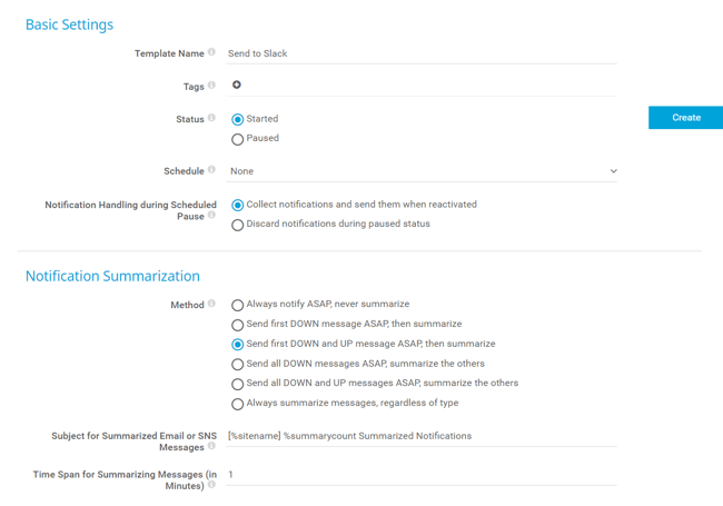 Slack3_Create notification template