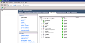 Host Status in vSphere Client