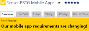Our mobile app requirements are changing!