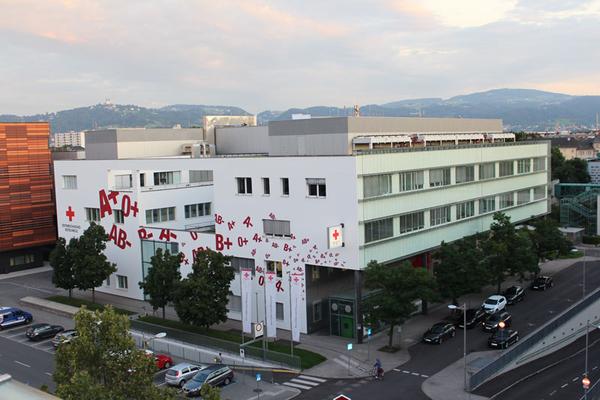 The Upper Austria Red Cross Blood Donation Center in Linz
