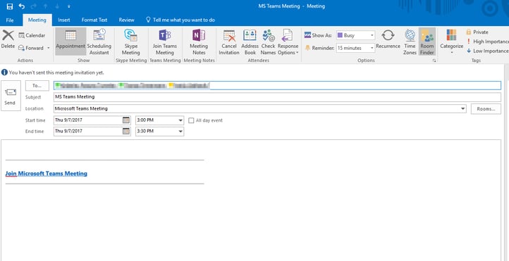 Microsoft Teams Monday How To Schedule a Meeting from Outlook