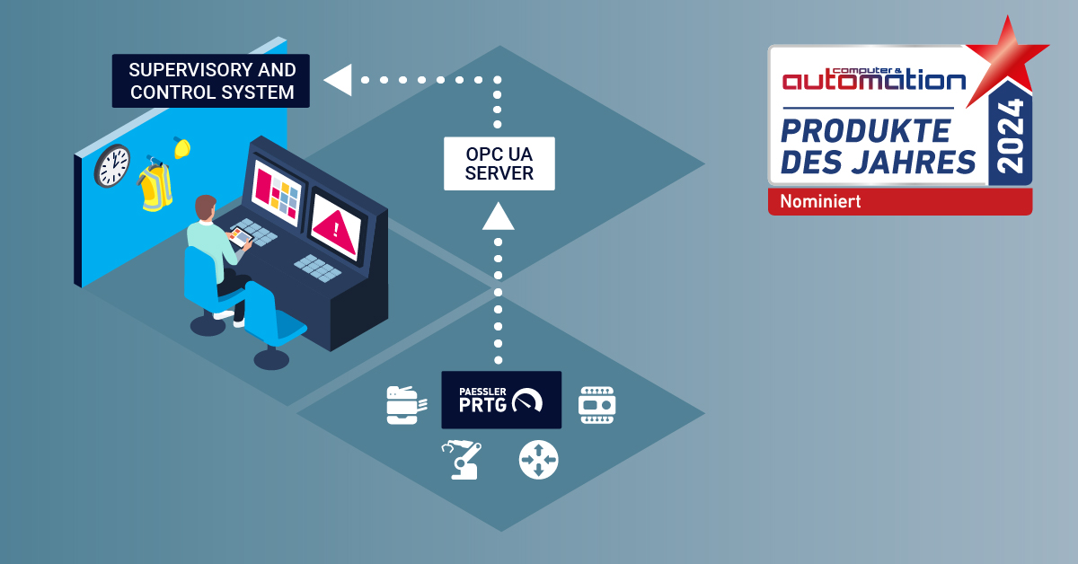 Paessler PRTG OPC UA Server: Award winning software