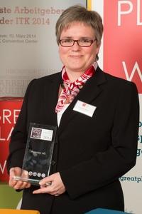 Susanne Weber (HR Manager) mit ITK Award