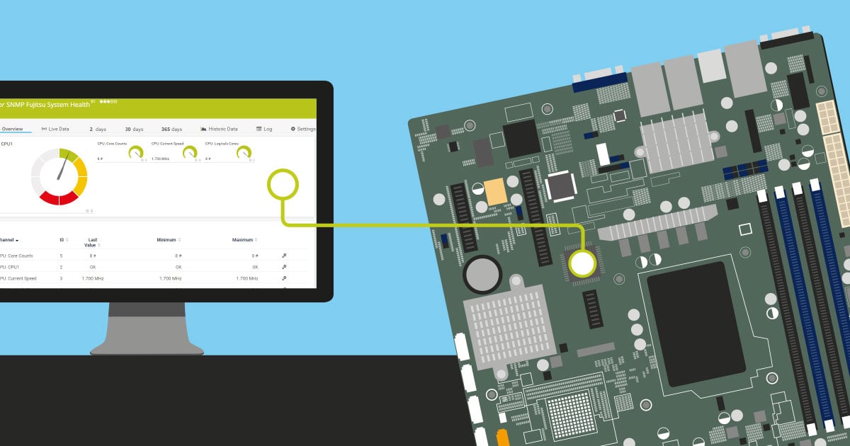 how to use our new native snmp fujitsu system health sensor in prtg