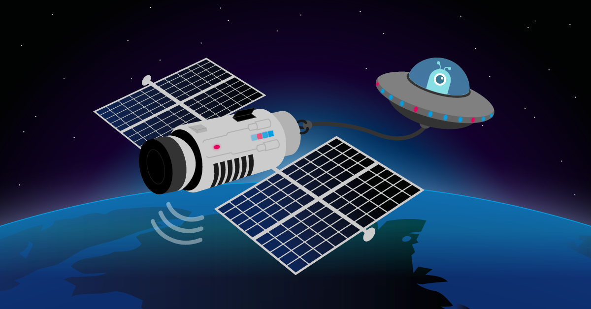 how iot worlds are networked from orbit